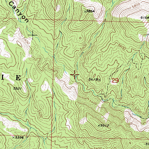 Topographic Map of Willow Spring Draw, UT