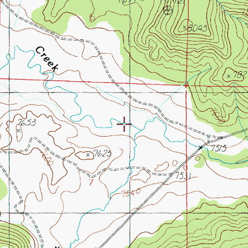 Topographic Map of Wilson Creek, UT