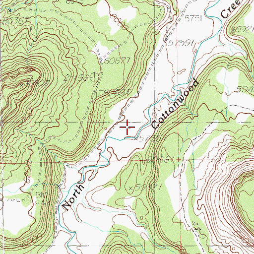 Topographic Map of Wilson Ranch, UT