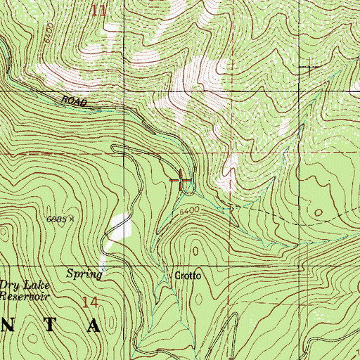 Topographic Map of Wimmer Ranch Creek, UT