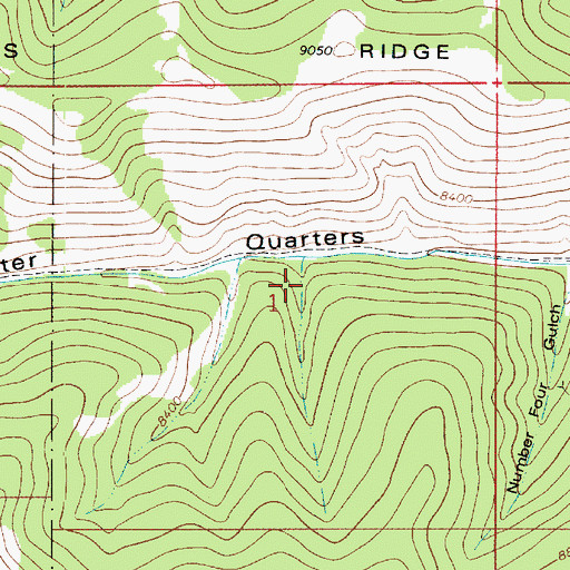 Topographic Map of Winter Quarters Canyon, UT