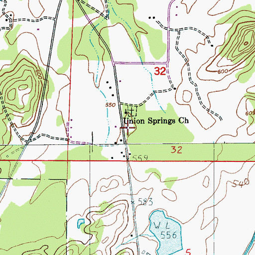 Topographic Map of Carver School (historical), AL