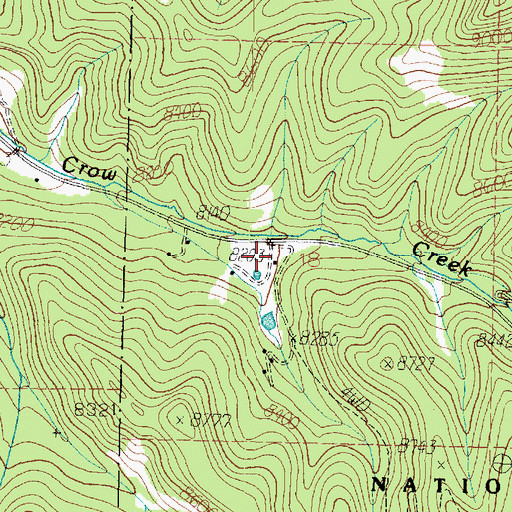 Topographic Map of Wood Ranch, UT