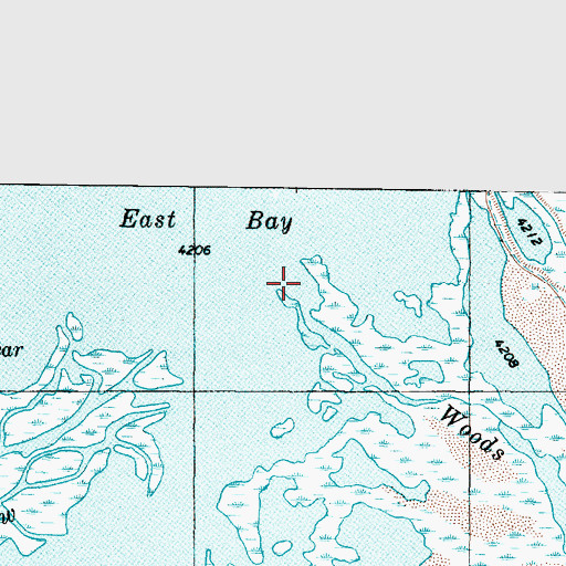 Topographic Map of Woods Creek, UT
