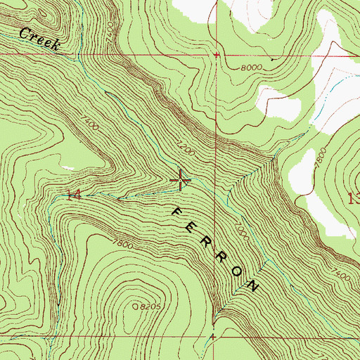 Topographic Map of Wrigley Creek, UT