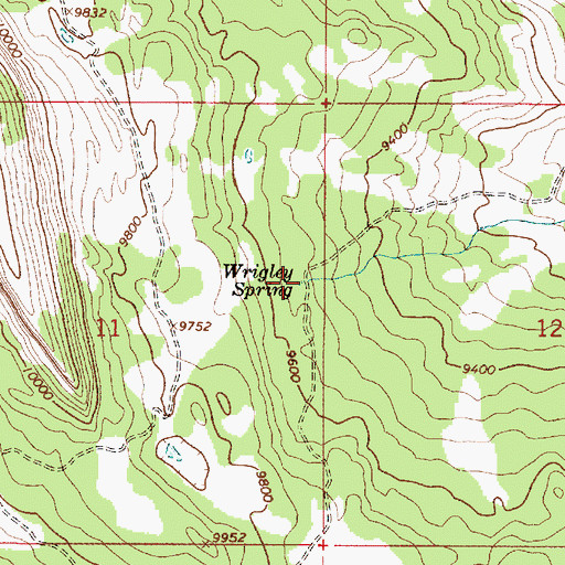 Topographic Map of Wrigley Spring, UT