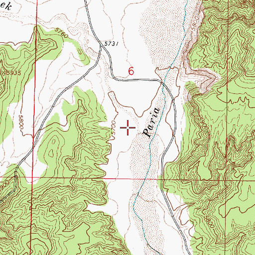 Topographic Map of Yellow Creek, UT