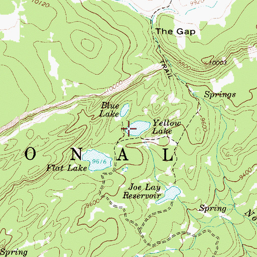 Topographic Map of Yellow Lake, UT