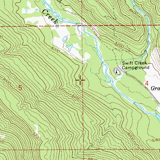 Topographic Map of Yellowstone Creek, UT