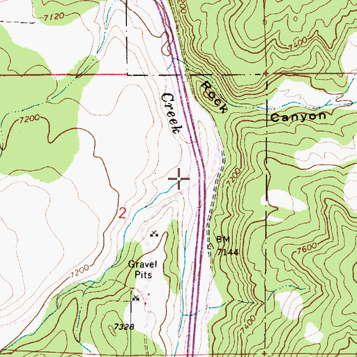 Topographic Map of Yogo Creek, UT