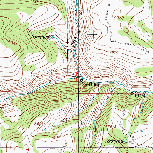 Topographic Map of Zeke Hollow, UT