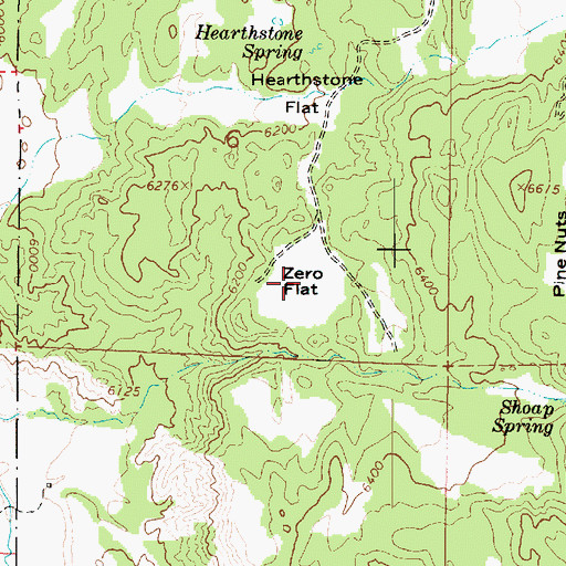 Topographic Map of Zero Flat, UT