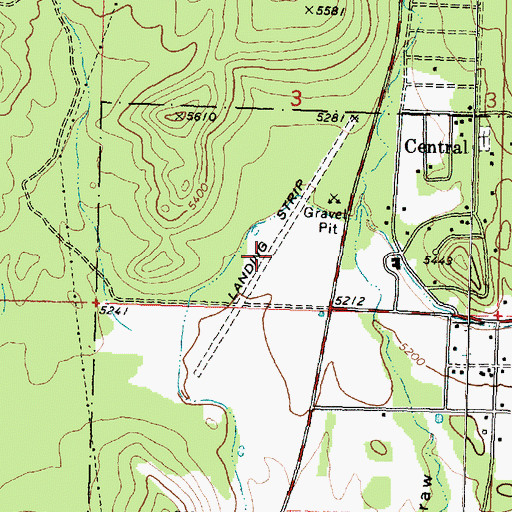 Topographic Map of Dixie Deer Airport (historical), UT