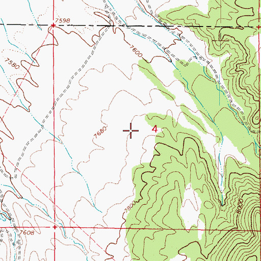 Topographic Map of Bryce Woodland Estates Landing Strip, UT