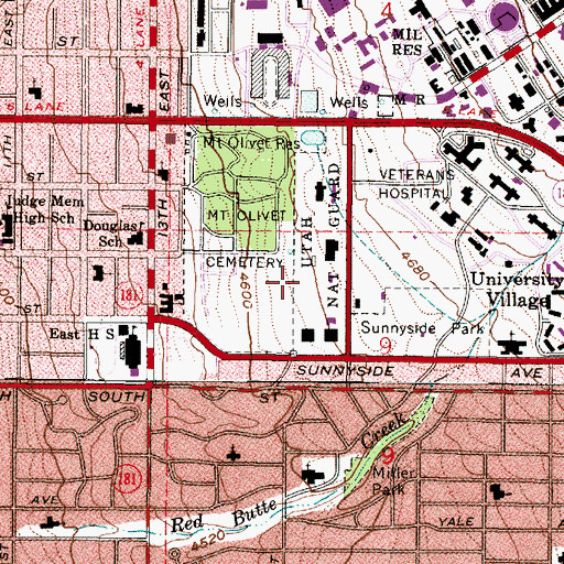 Topographic Map of United States Forest Service Airport (historical), UT