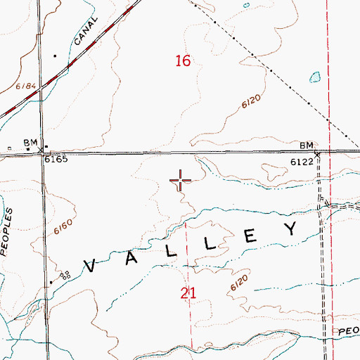 Topographic Map of Manila Airport, UT