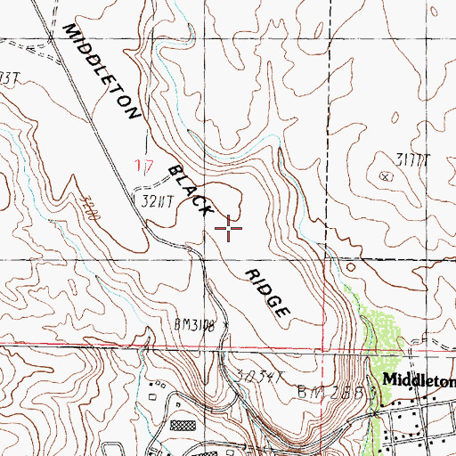 Topographic Map of Santa Clara Dam, UT