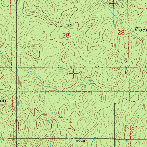 Topographic Map of Chancellors Ferry (historical), AL