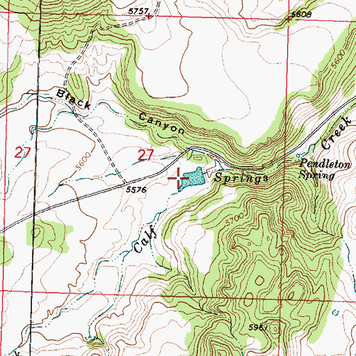 Topographic Map of Gary and Joyce Holt Reservoir, UT
