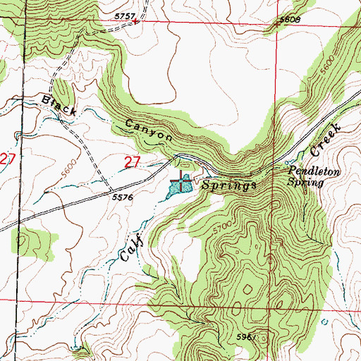 Topographic Map of Gary and Joyce Holt Reservoir Dam, UT