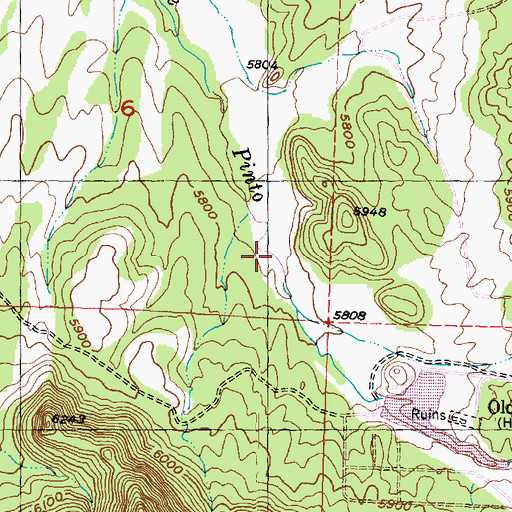 Topographic Map of Lamb Reservoir, UT