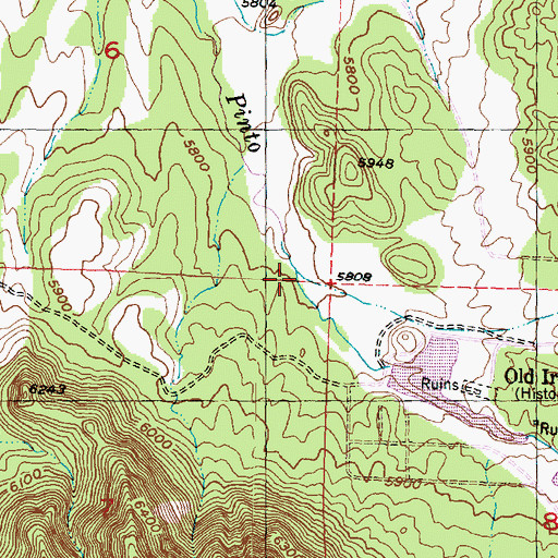 Topographic Map of Stewart Lamb Dam, UT