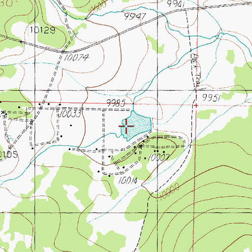 Topographic Map of Meadow Lodge Lake, UT