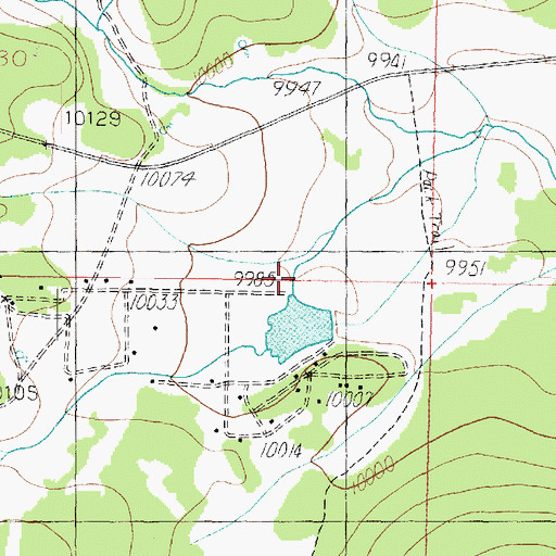 Topographic Map of Meadow Lodge Lake Dam, UT