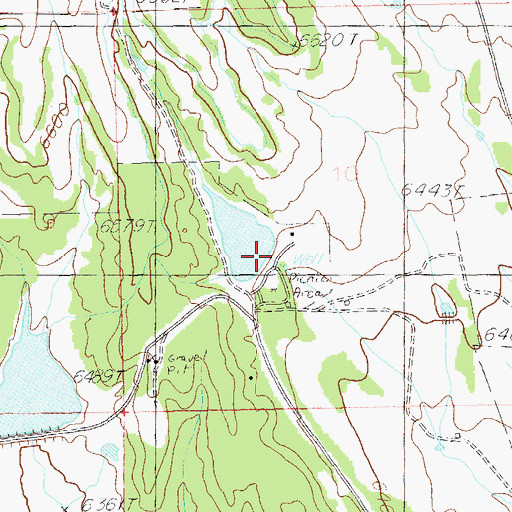 Topographic Map of Blanding City Number Three Dam, UT