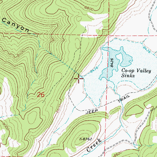 Topographic Map of Foster Dam, UT