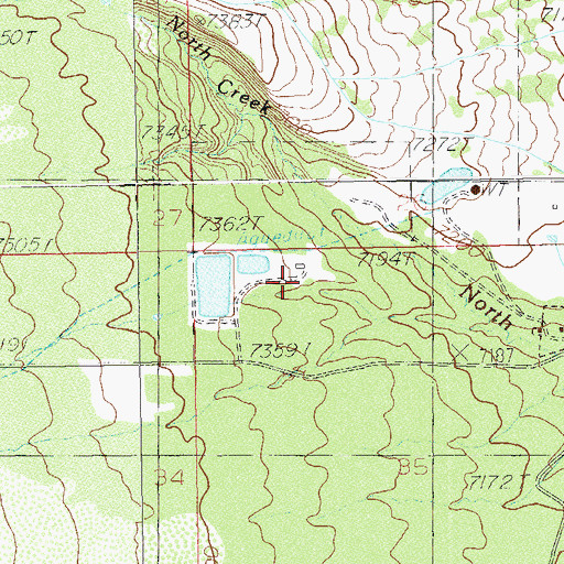 Topographic Map of Monticello City Number One Dam, UT