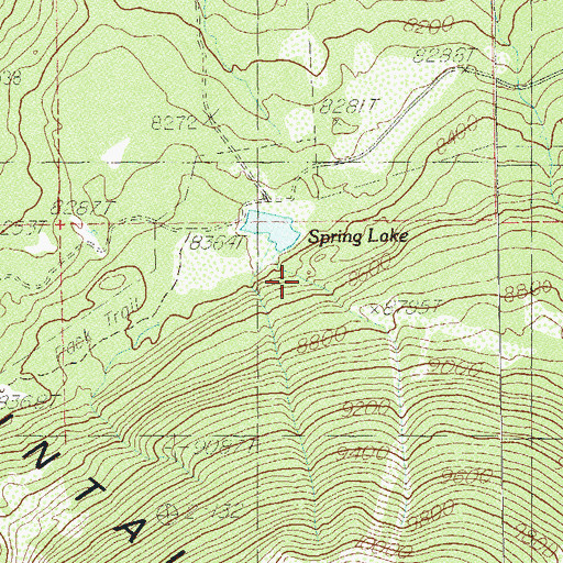 Topographic Map of Spring Lake, UT