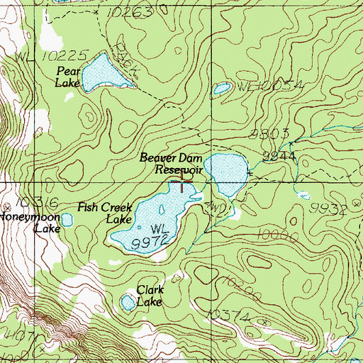 Topographic Map of Fish Creek Dam, UT