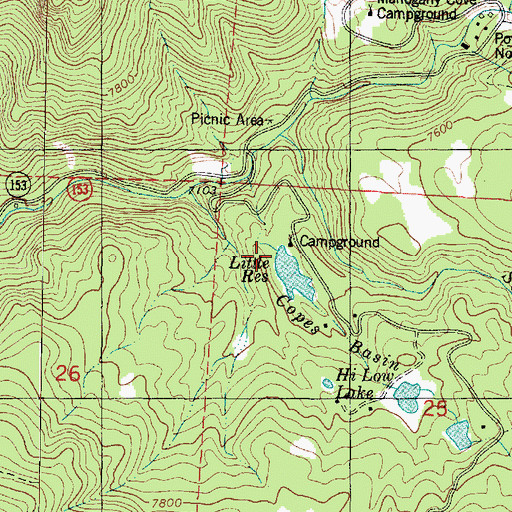 Topographic Map of Little Reservoir Dam, UT