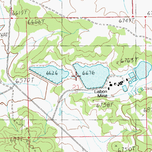 Topographic Map of Rio Algom Upper Tailings Pond Dam, UT