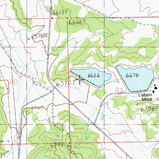 Topographic Map of Rio Algom Lower Tailings Pond Dam, UT