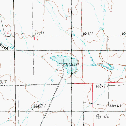 Topographic Map of Wilcox Reservoir, UT
