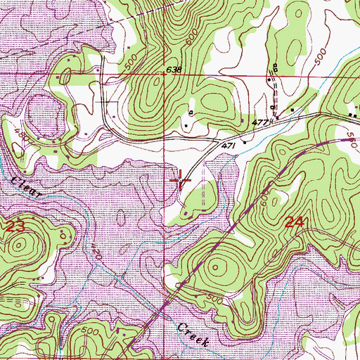 Topographic Map of Clear Creek Harbor, AL