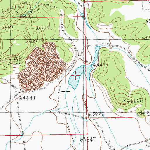 Topographic Map of Lower Bankhead Reservoir, UT