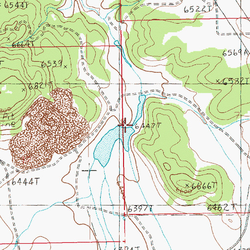 Topographic Map of Lower Bankhead Dam, UT