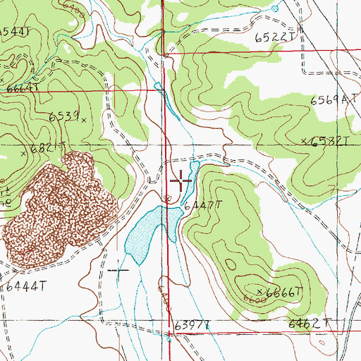 Topographic Map of Upper Bankhead Reservoir, UT