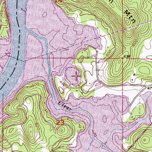 Topographic Map of Clear Creek Sinks (historical), AL