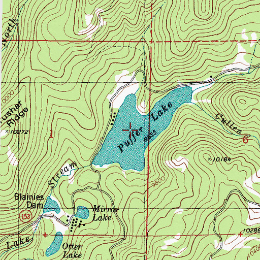 Topographic Map of Puffer Lake, UT