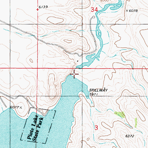 Topographic Map of Piute Dam, UT