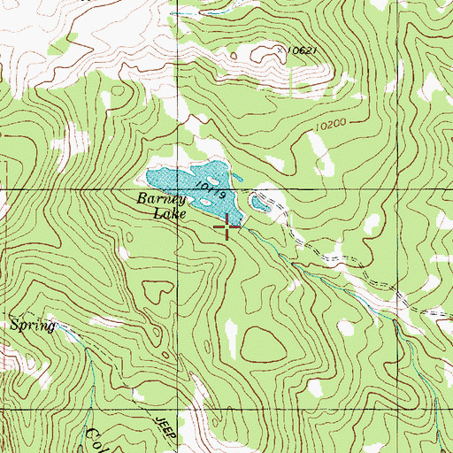 Topographic Map of Barney Lake Reservoir Dam, UT