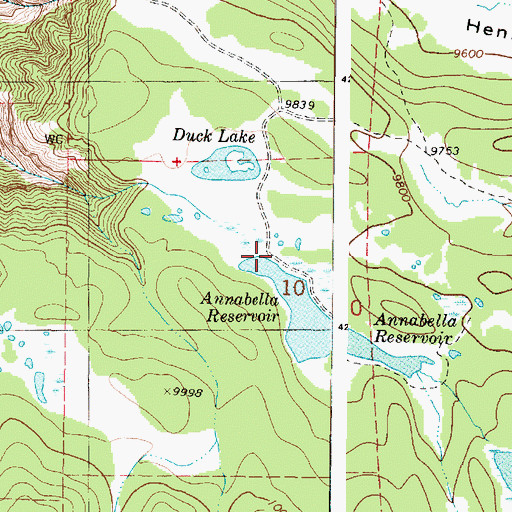 Topographic Map of Annabella Dam, UT