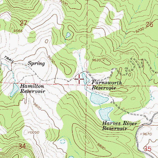 Topographic Map of Farnsworth Dam, UT
