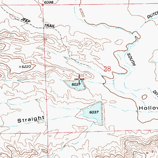 Topographic Map of Ferron Debris Basin Number Two Dam, UT