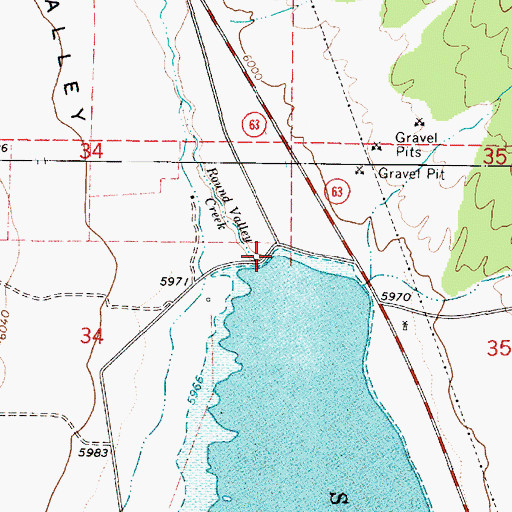 Topographic Map of Scipio Lake Dam, UT
