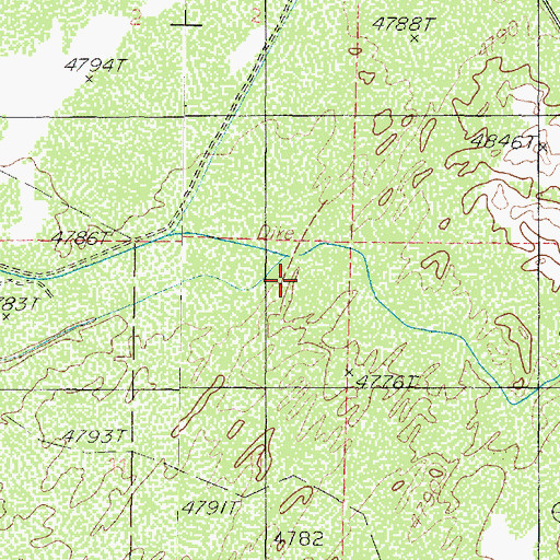 Topographic Map of Fool Creek Number Two Dam, UT